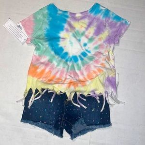 Brand new 3-T out for little girl Jean shorts and shirt